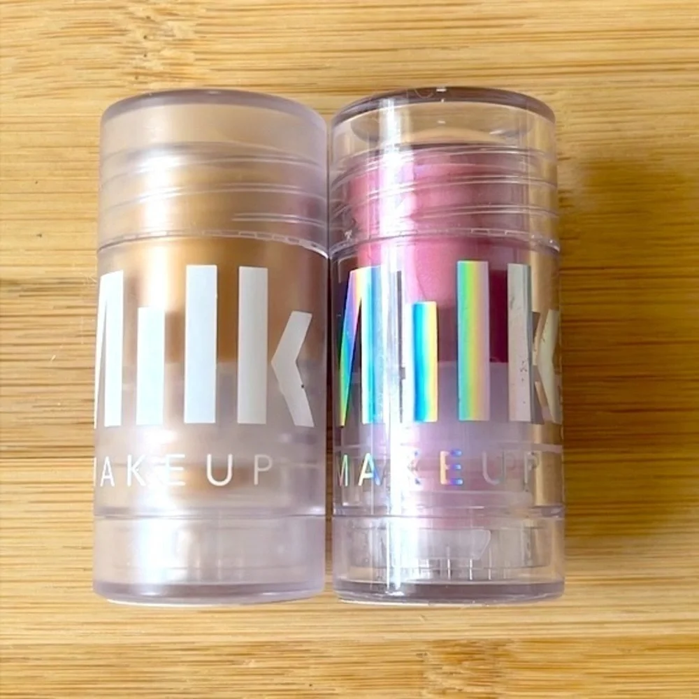 Brand New Milk Makeup Set of Blush Blur Holographic Sticks Lash & Brow Serum